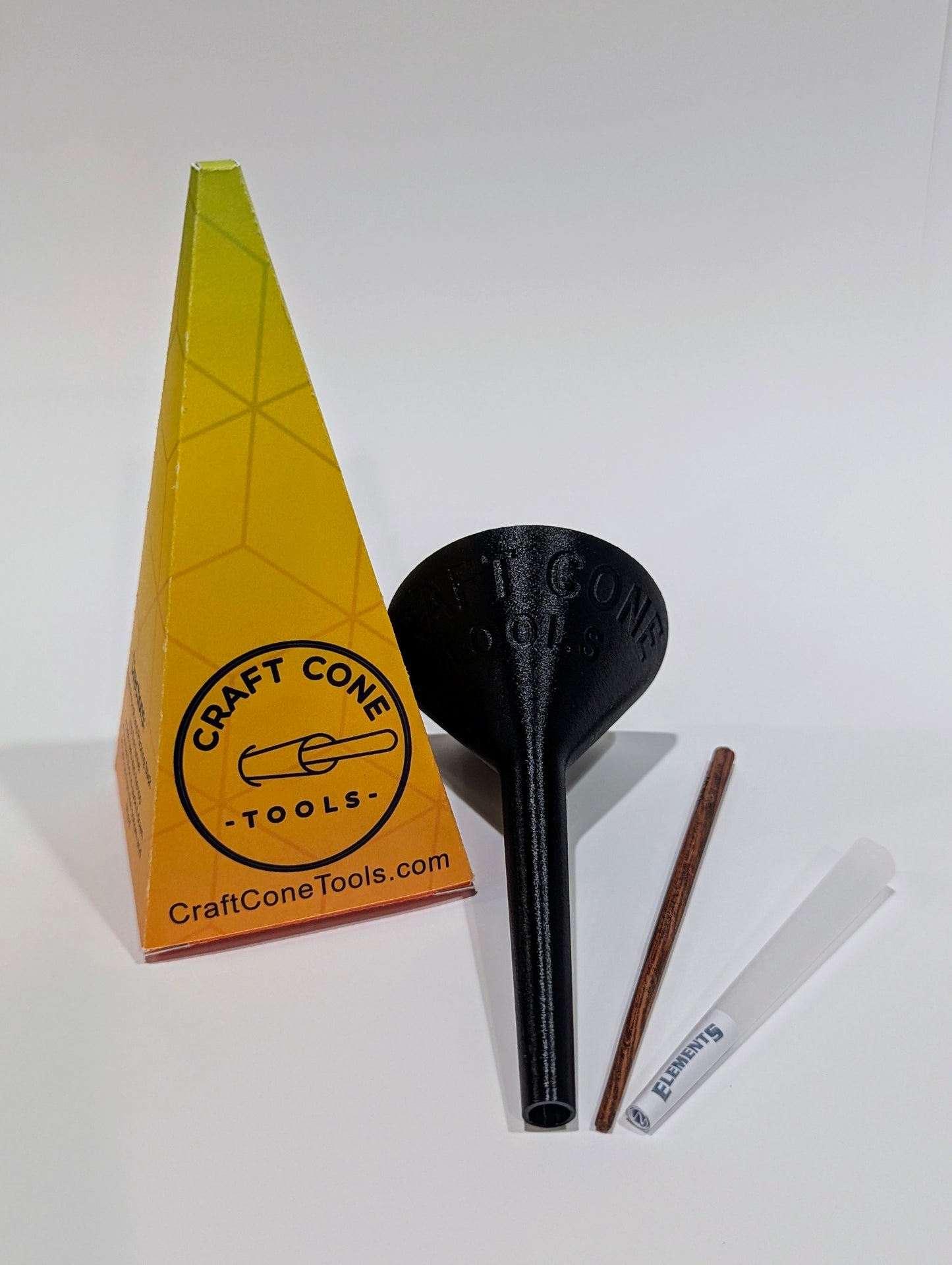 Classic Pre-rolled Cone Filler Tool in Black
